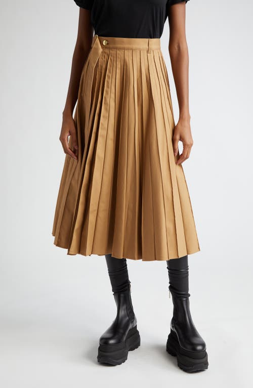 Sacai x Carhartt WIP Pleated Skirt in Beige | Smart Closet