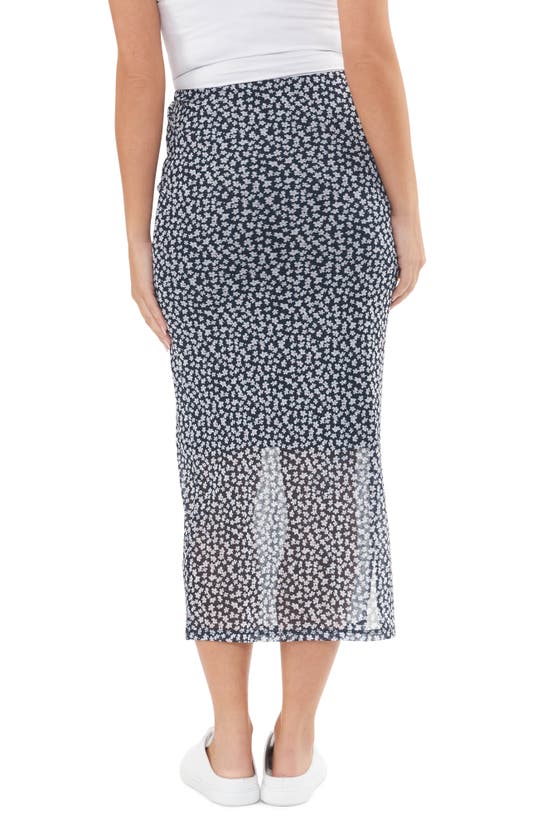 RIPE MATERNITY RIPE MATERNITY KARMA MESH MIDI MATERNITY SKIRT
