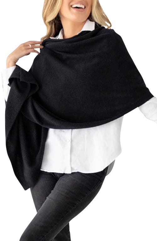 The Cashmere Travel Scarf in Black