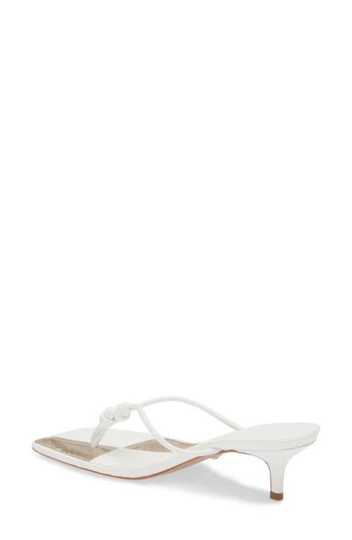 Shop Schutz Poppy Stiletto Flip Flop In White