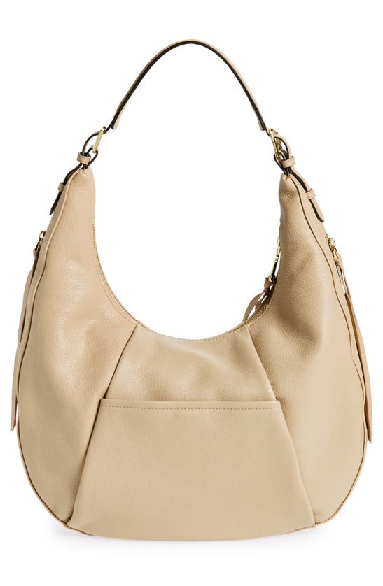 Shop Aimee Kestenberg Corfu Pleated Hobo Bag In Oat
