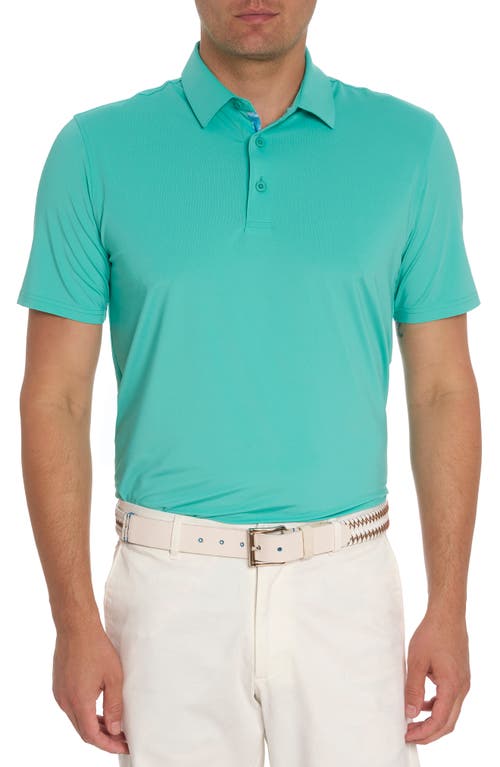 Robert Graham Axelsen Solid Short Sleeve Performance Golf Polo at Nordstrom,