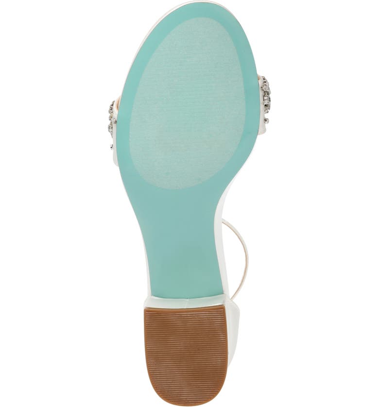 Betsey Johnson Crystal Embellished Block Heel Sandal | Nordstrom