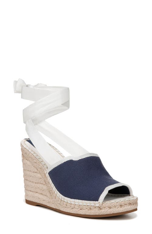 Sierra Platform Wedge Espadrille in Navy