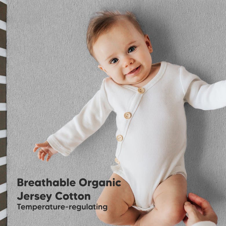 Keababies Soothe Fitted Crib Sheet In Storm