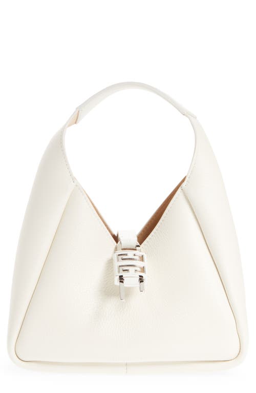 Givenchy Mini G-Lock Leather Hobo in Ivory
