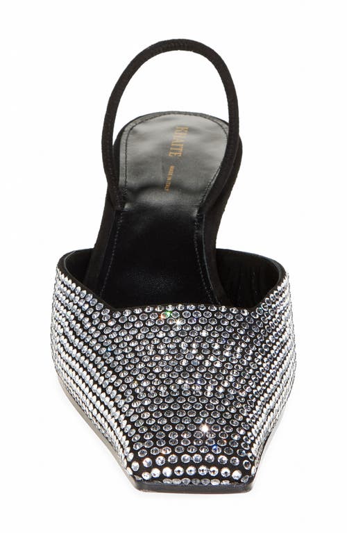 Shop Khaite Roosevelt Embellished Slingback Pump In Black