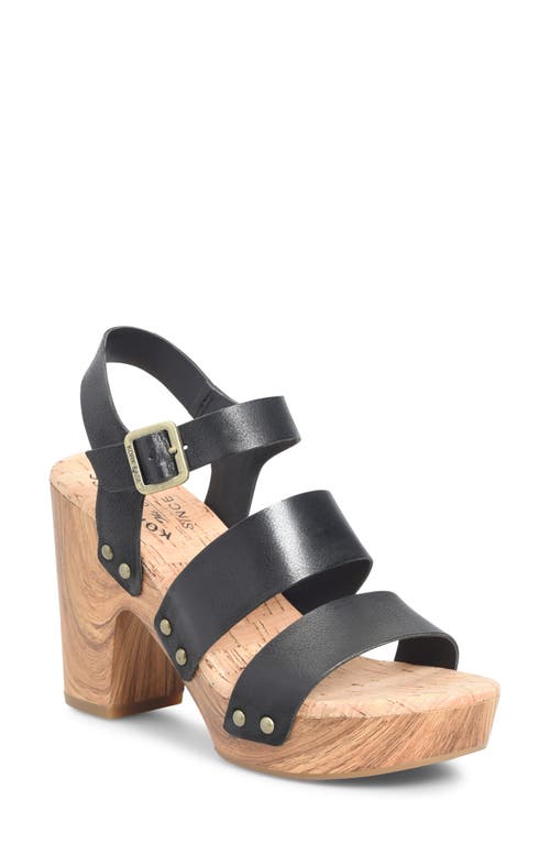 Shop Kork-ease ® Della Slingback Platform Sandal In Black F/g