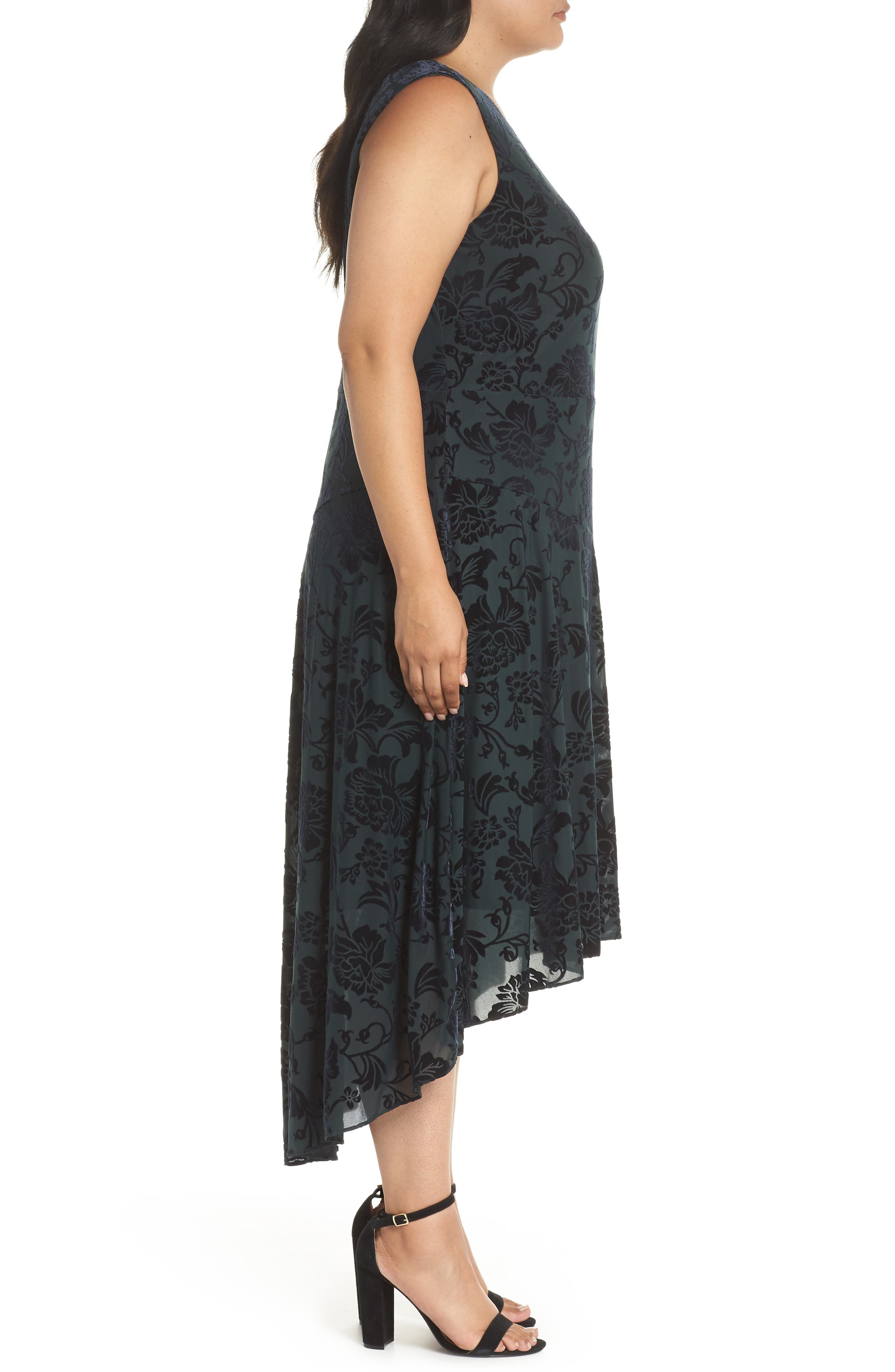 vince camuto burnout velvet dress