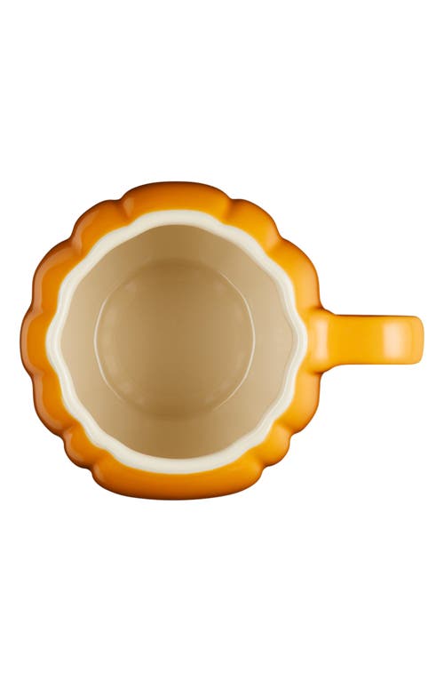 Le Creuset Pumpkin Mug With Lid With $5 Credit In Persimmon