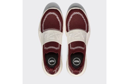 Shop Apl Athletic Propulsion Labs Techloom Bliss Slip-ons In Ivory/burgundy