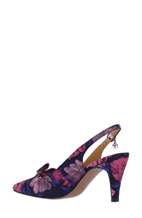 Shop J. Reneé Rayne Slingback Pointed Toe Pump In Black/pink/purple