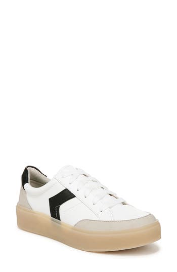 Dr. Scholl's Women's Madison-lace Closed Round Toe Lace Up Platform Sneakers In White Multi