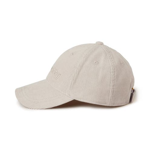 Mulberry Corduroy Baseball Cap In Chalk