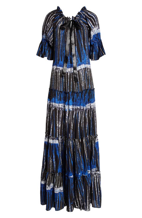 Shop Busayo Omoyeni Dress In Blue