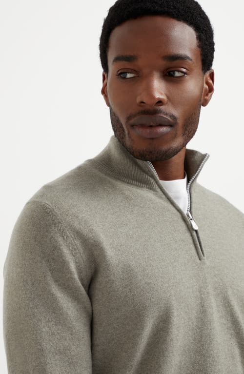 Shop Brunello Cucinelli Cashmere Sweater In Olive