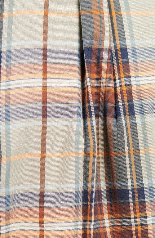 Barbour Waterfoot Thermo Weave Plaid Button-up Shirt In Olive