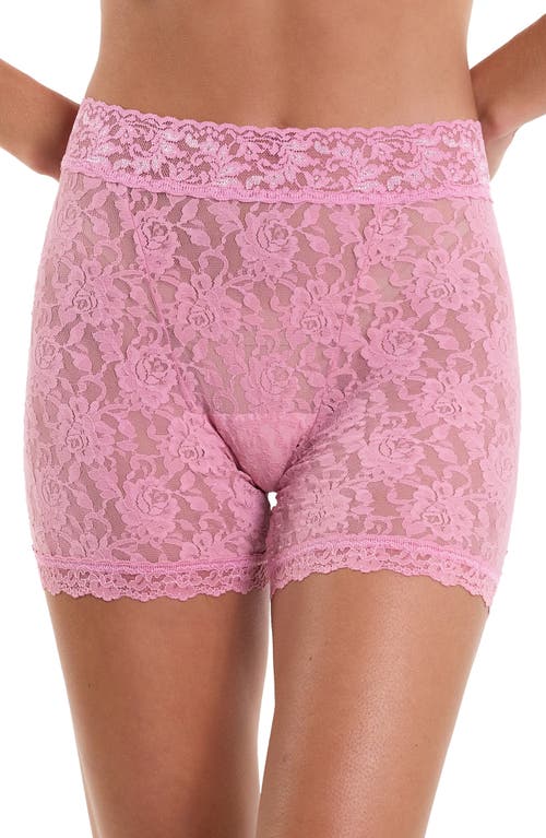 Hanky Panky Signature Lace Boxer Brief In Tea Cake Pink