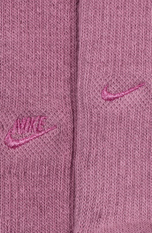 Nike 2-pack Dri-fit Everyday Cushioned Crew Socks In Plum Dust/plum Dust