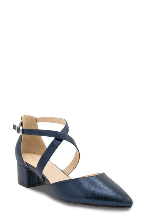 Francis Pointed Toe Pump in Navy