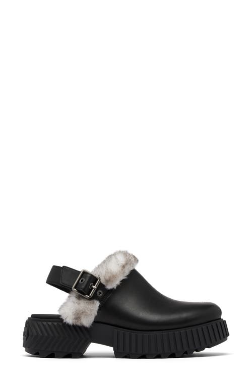 Sorel Women's Ona Ave Mule In Black/sea Salt In Black/sea Salt