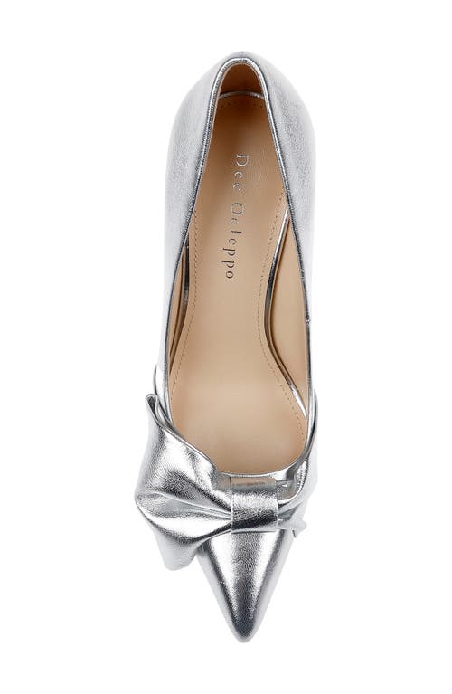 Shop Dee Ocleppo Dehli Ii Pointed Toe Pump In Silver Leather