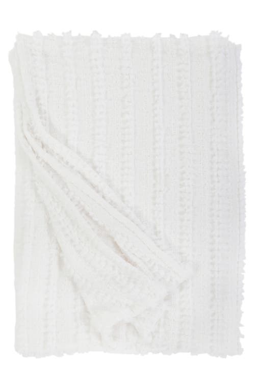 Pom Pom at Home Camille Oversize Cotton Throw Blanket in White at Nordstrom