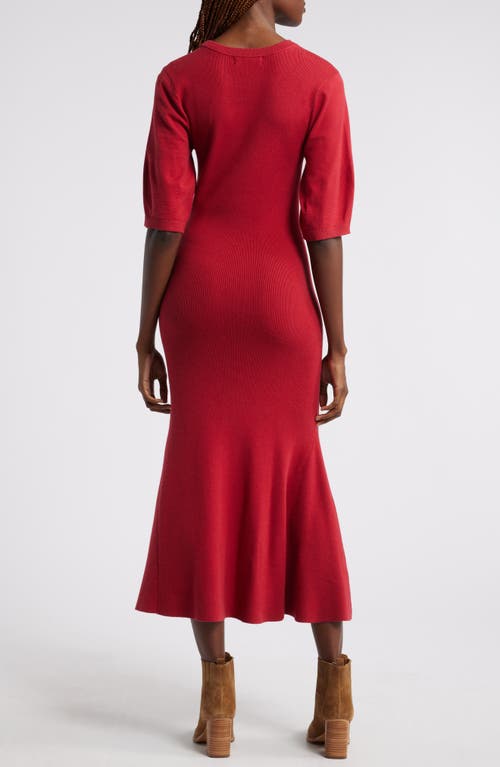 TREASURE & BOND TREASURE & BOND PIMA COTTON BLEND SWEATER DRESS