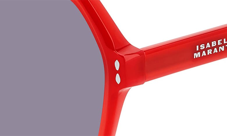 Shop Isabel Marant 55mm Gradient Square Sunglasses In Red/ Violet