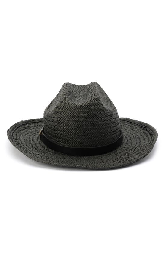 Allsaints Straw Western Fedora In Black ModeSens