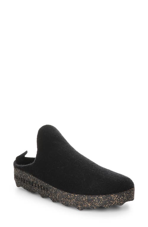 Shop Asportuguesas By Fly London Fly London Come Sneaker Mule In Black Tweed/felt