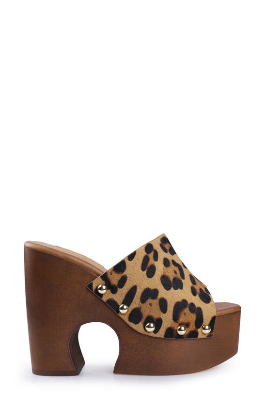 Zigi Atlas Platform Slide Sandal In Leolt