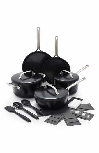 All-Clad HA1 Hard Anodized Nonstick Covered Sauté & Fry Pan 3-Piece  Cookware Set