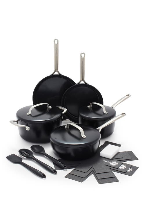 GreenPan GP5 Infinite8 Healthy Ceramic Nonstick 14-Piece Cookware Set in Black at Nordstrom