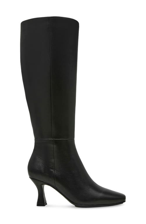 Shop Anne Klein Perfection Knee High Boot In Black Leather