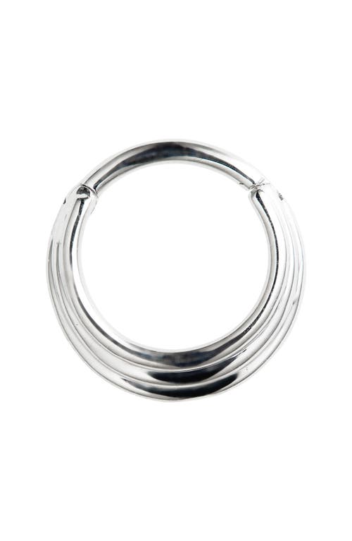 Maria Tash Hiranya Single Hoop Earring In White Gold