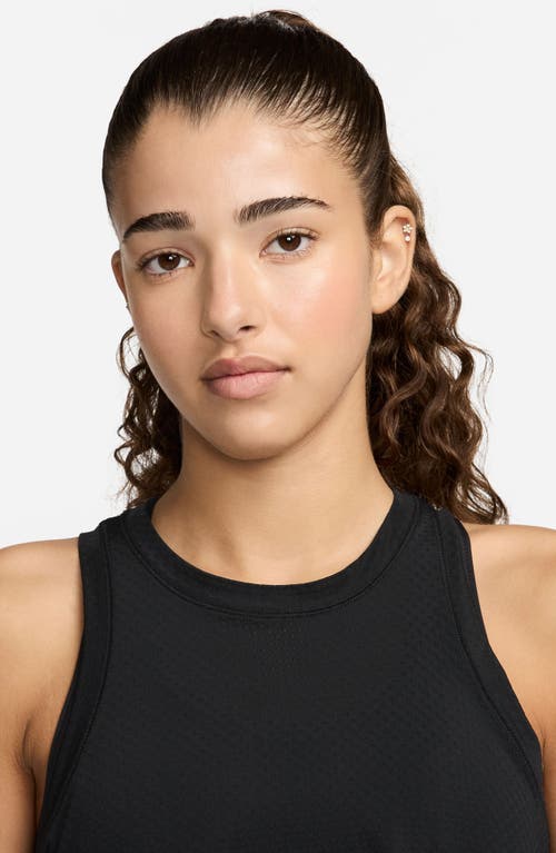 Shop Nike One Classic Breathe Dri-fit Crop Tank In Black/black