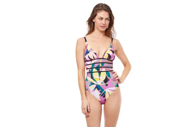 PROFILE BY GOTTEX PROFILE BY GOTTEX GIOA DEEP PLUNGE ONE PIECE SWIMSUIT