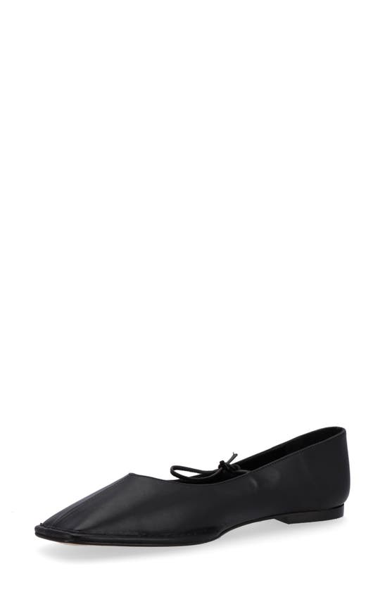 Shop Alohas Sway Square Toe Ballet Flat In Black