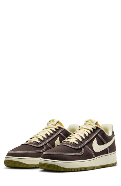 Nike Air Force 1 '07 Premium Sneaker In Baroque Brown/coconut Milk