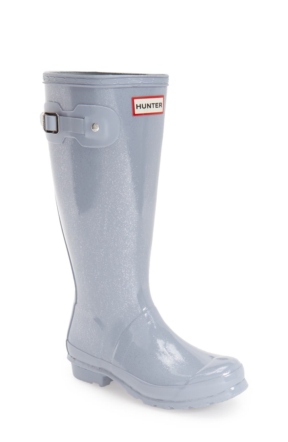 hunter glitter rain boots