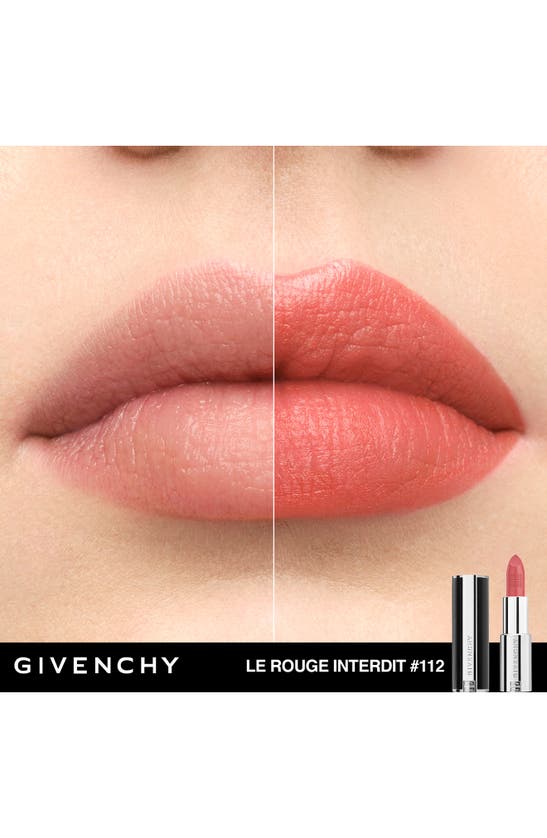 Shop Givenchy Le Rouge Interdit Silk Lipstick In 112 Pink Nude