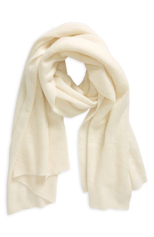 Shop Vince Featherweight Cashmere Scarf In White