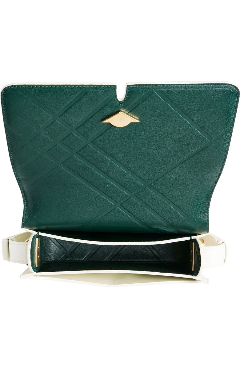 Burberry Snip Leather Crossbody Bag, Alternate, color, Almond