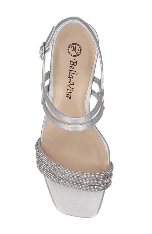 Shop Bella Vita Majesty Slingback Sandal In Silver