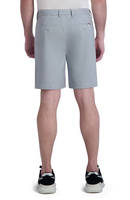 Shop Karl Lagerfeld Paris Linen & Cotton Chino Shorts In Grey