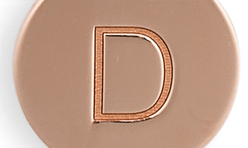 Meshmerise Initial Disc Charm Bracelet In Rose-d