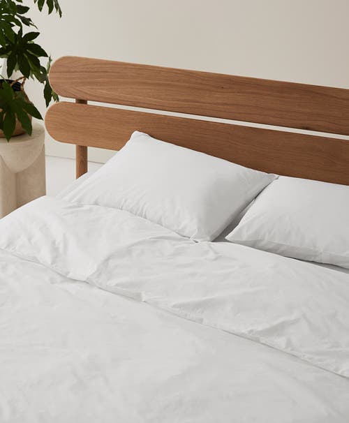 Pact Organic Cool-air Percale Duvet Cover In White