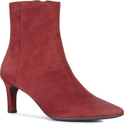Geox Bibbiana Pointy Toe Bootie - Red