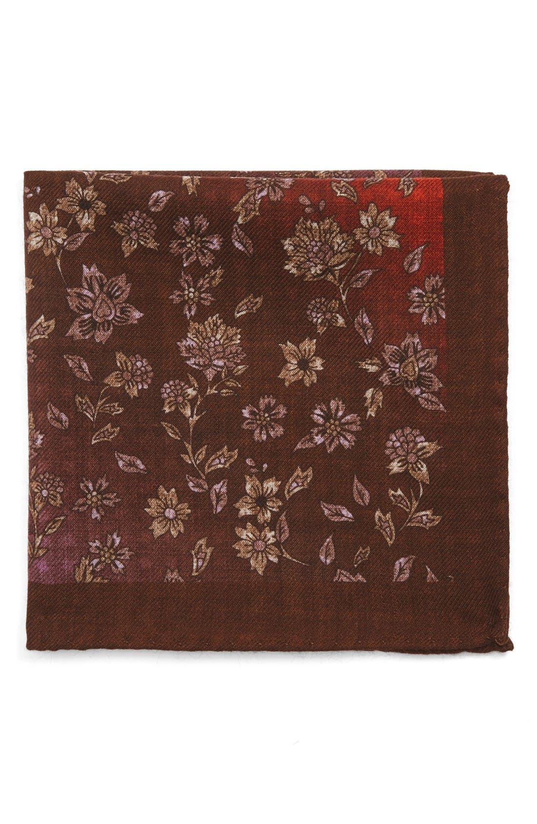 Ted Baker London Paisley Floral Wool Pocket Square Nordstrom